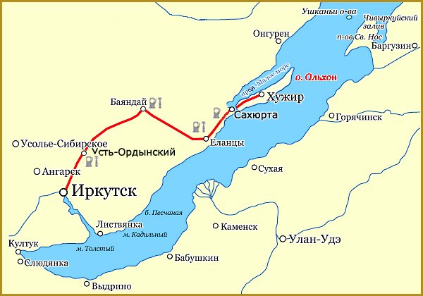 Иркутск листвянка карта